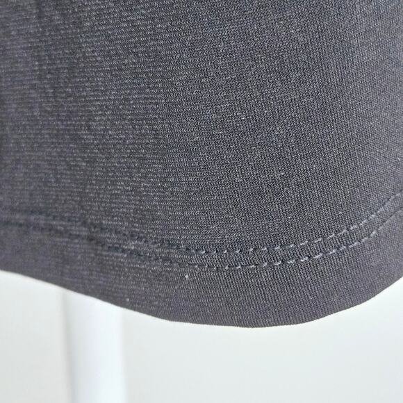 🎄 Michael Kors EUC Embellished sleeves stretchy clear gem top XL black - Picture 14 of 16